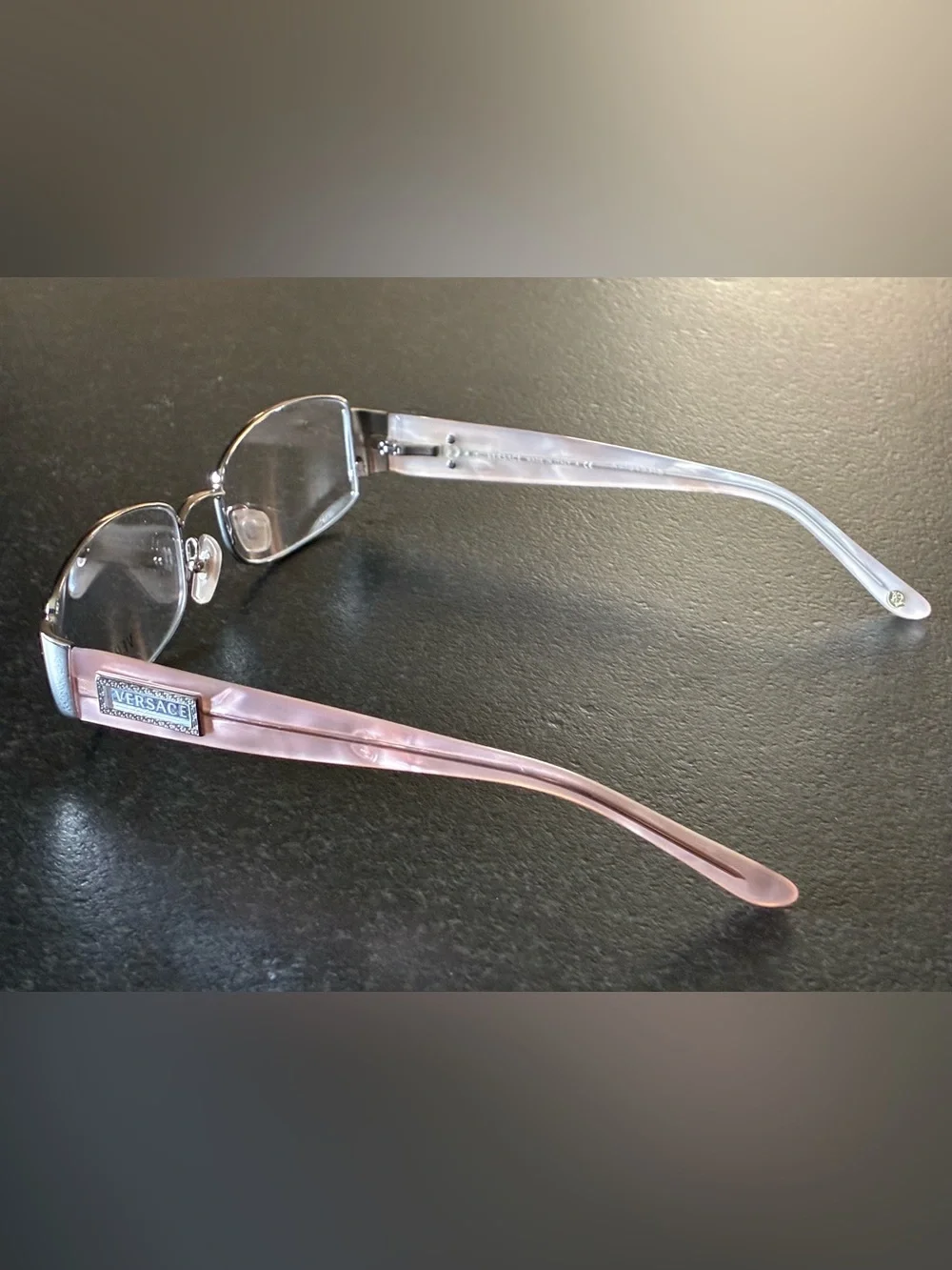 Vintage Versace MOD. 1148 1130 Pink & Silver Eyeglasses – New Old Stock